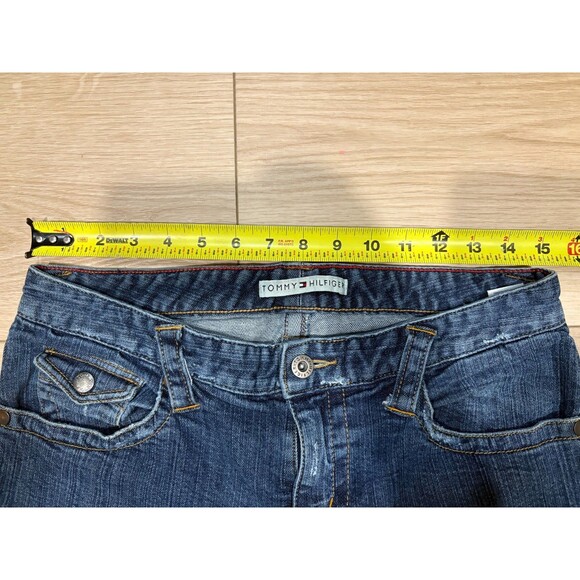 Tommy Hilfiger Women's 10 Low Rise Bootcut Jeans Stretch Medium Wash Denim - Picture 5 of 9